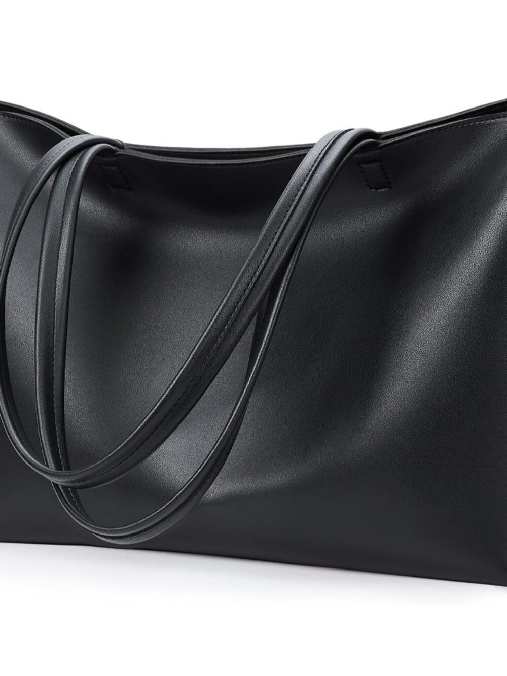 KALIDI Tote Bag Zipper Shoulder Bag Faux Leather Purses Satchel for Women Casual